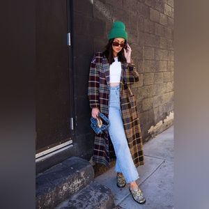 NWT DRESSED IN LALA ORIGINAL: Libra Longline Half + Half Coat L/XL